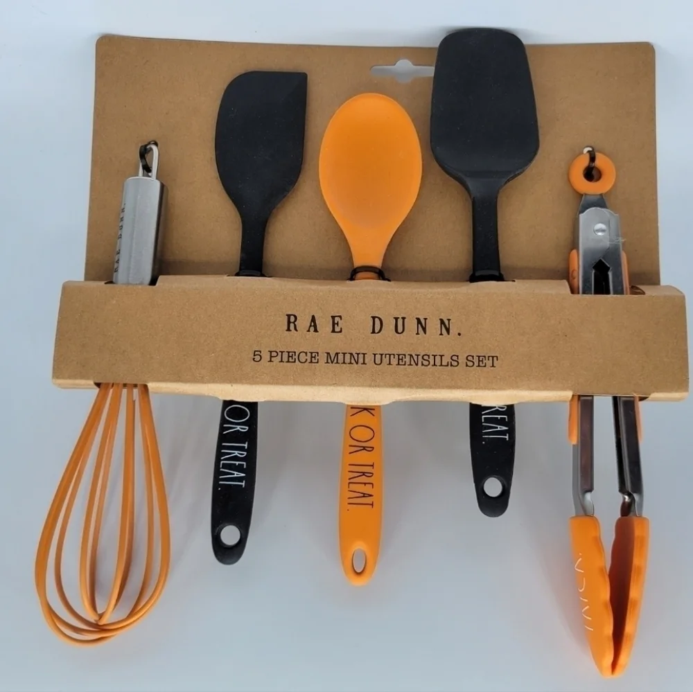 Rae Dunn Halloween trick or treat 5pc kitchen utensils set